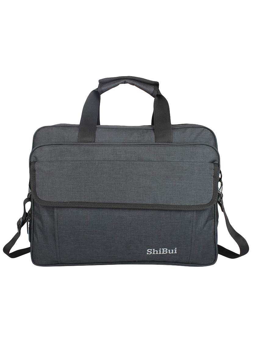 black faux silk  messengerbag