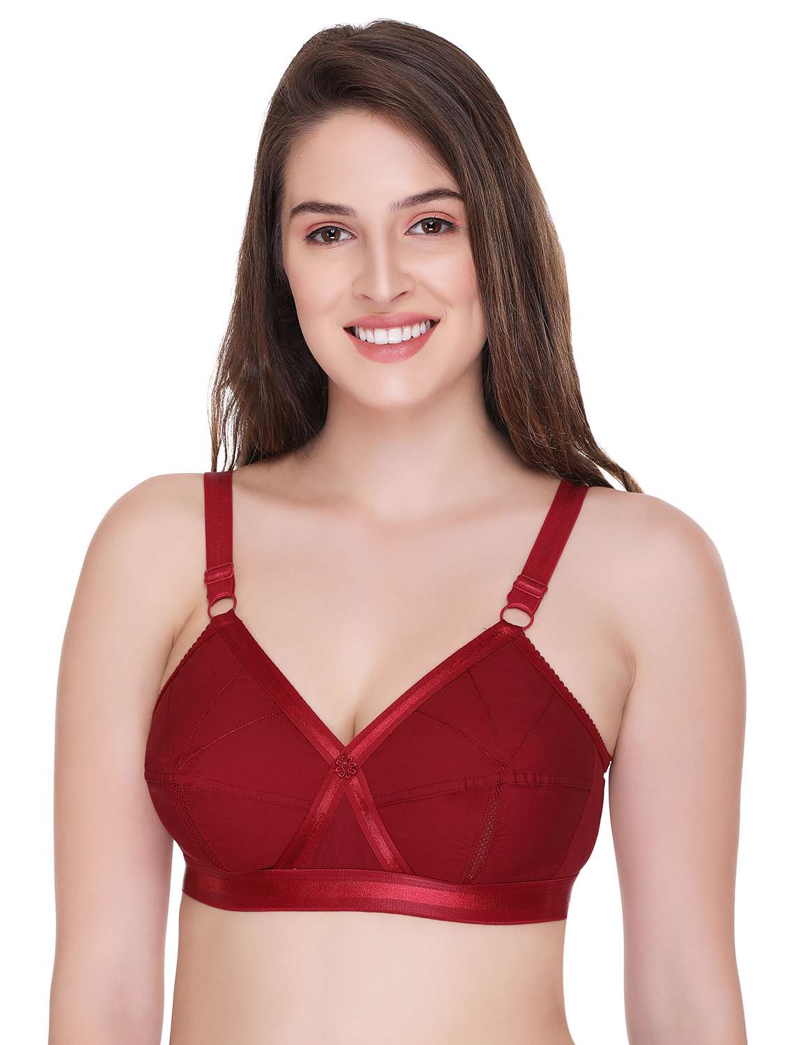 floral patch minimizer bra