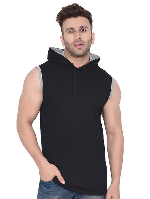black solid t-shirt - 16341769 - Standard Image - 0