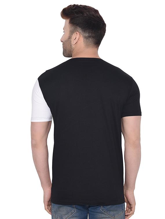 white color block t-shirt - 16341779 - Standard Image - 2