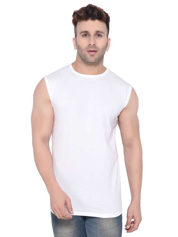 white solid t-shirt