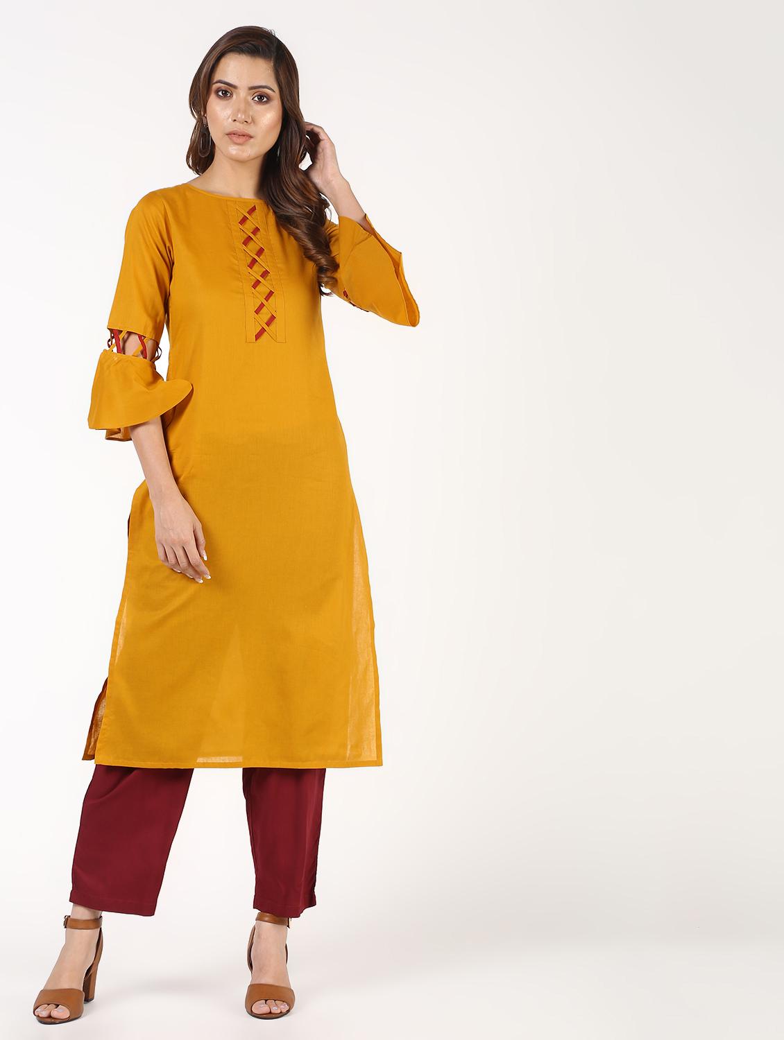 women's straight kurta - 16343578 - Zoom Image - 0