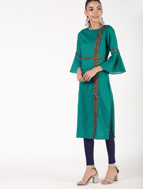 women's straight kurta - 16343579 - Standard Image - 0