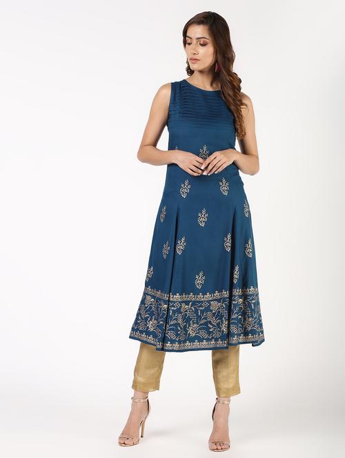 women's flared kurta - 16343581 - Standard Image - 0