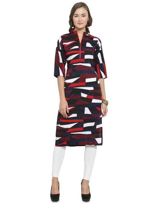 women's straight kurta - 16346102 - Standard Image - 0