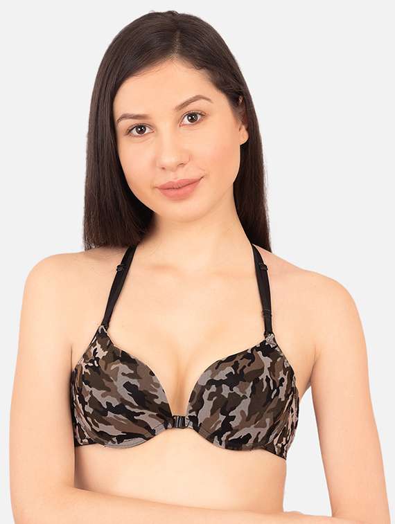 front open styled back plunge bra