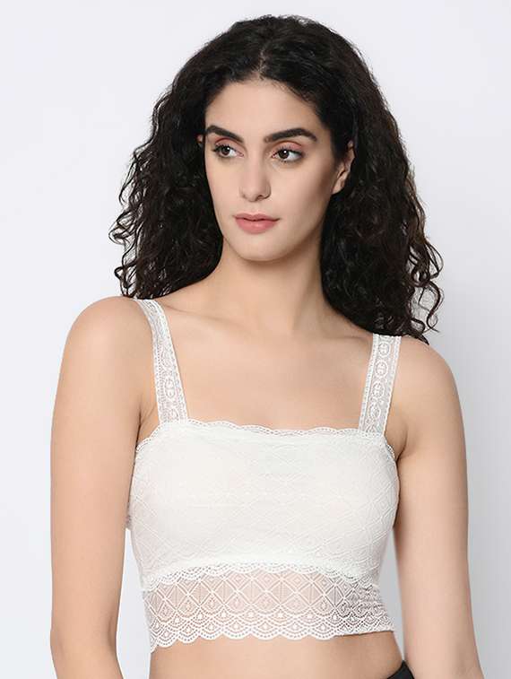 laced detail bralette - 16346995 - Zoom Image - 0