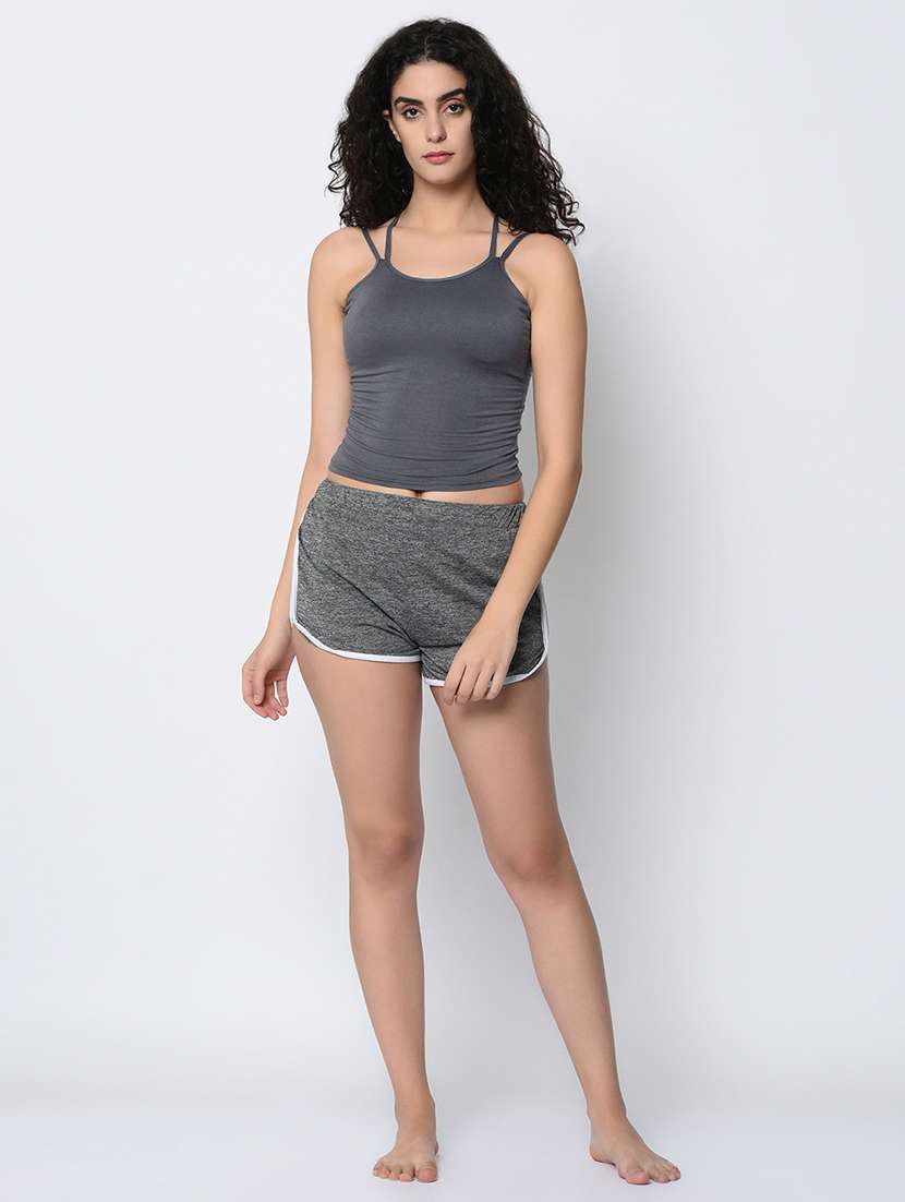 criss cross detail solid camisole - 16347026 -  Standard Image - 2