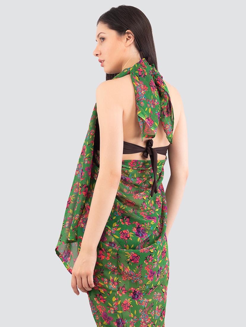 green floral sarong - 16347055 - Standard Image - 2