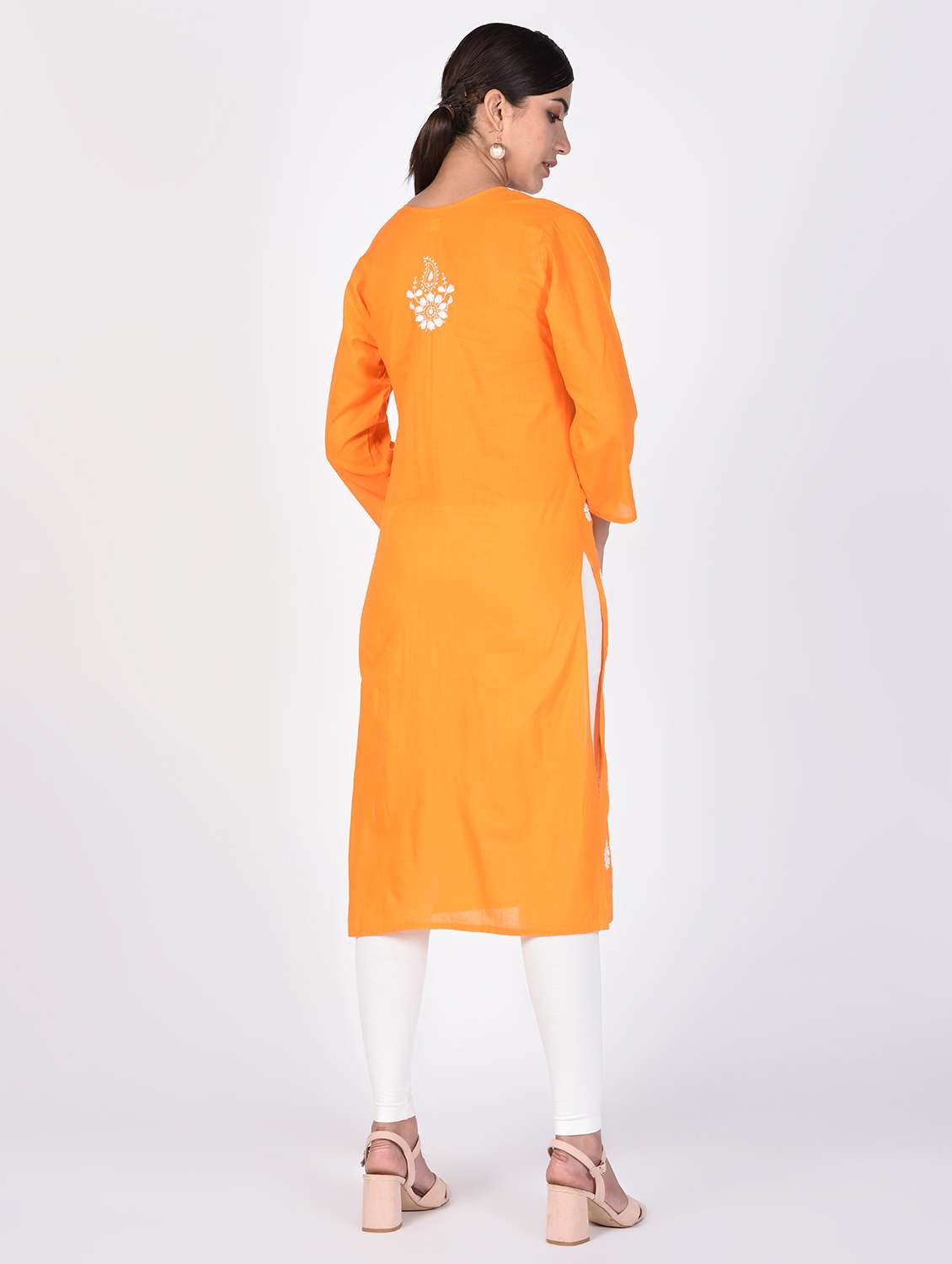 chikankari straight kurta - 16347069 - Standard Image - 2