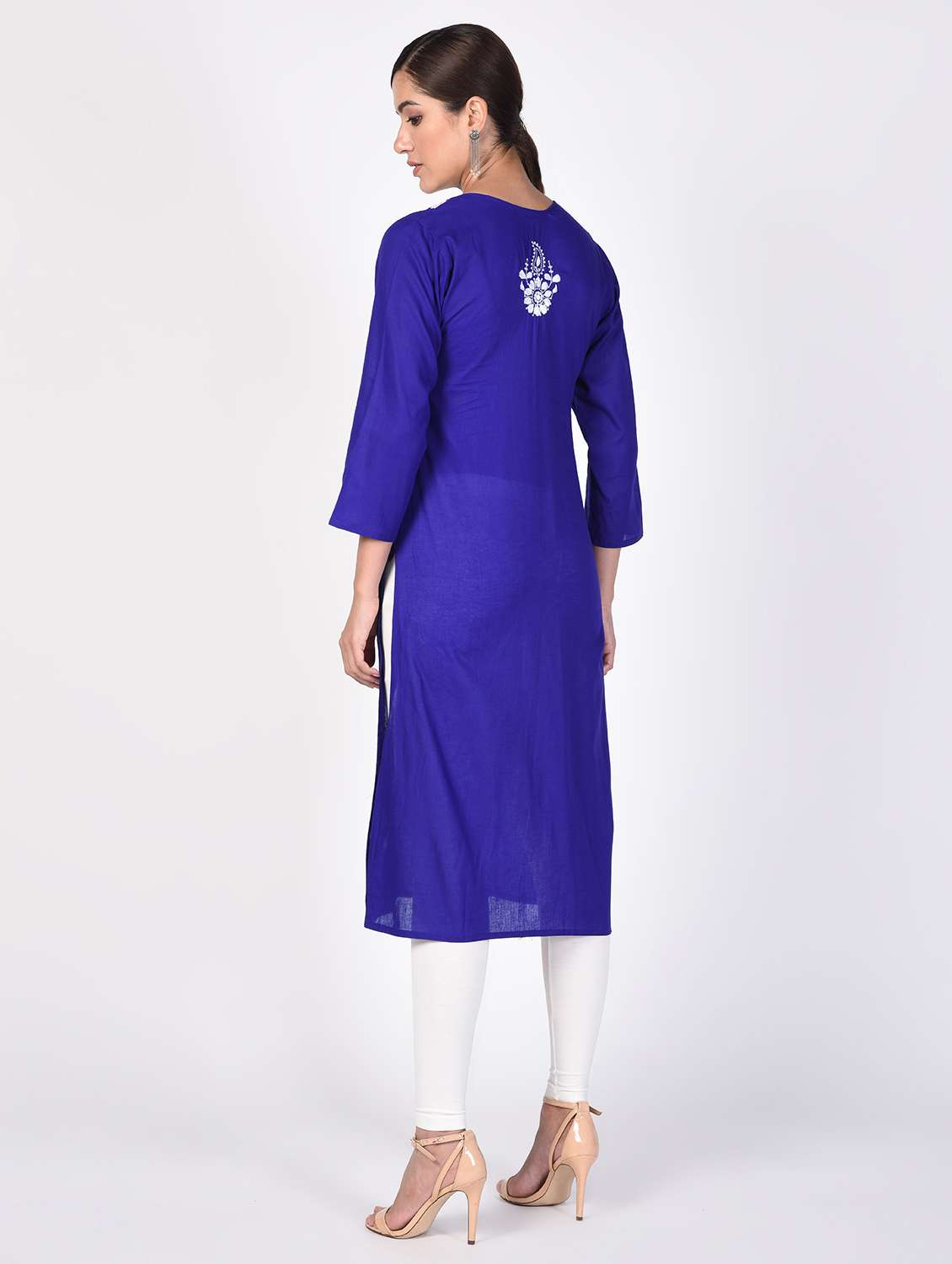 chikankari straight kurta - 16347071 - Standard Image - 2