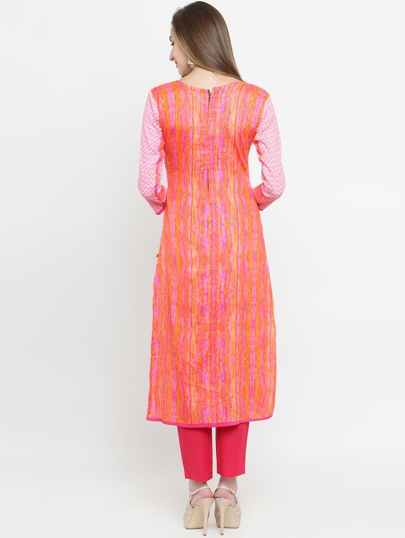 geometrical printed kurta pant set - 16349721 - Standard Image - 2
