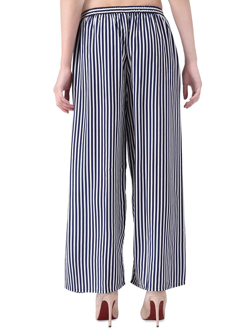 striped straight palazzo - 16352650 - Standard Image - 2