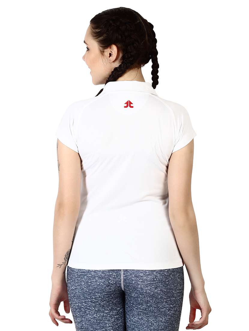 women's plain polo neck t-shirt - 16357263 -  Standard Image - 2
