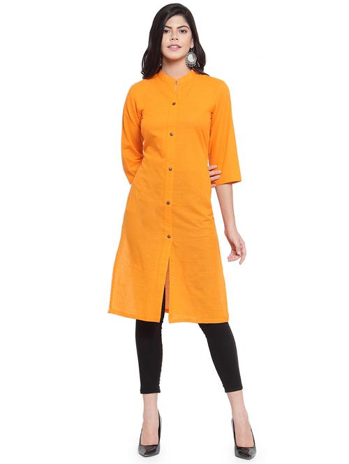 women's front slit kurta - 16358082 - Standard Image - 0