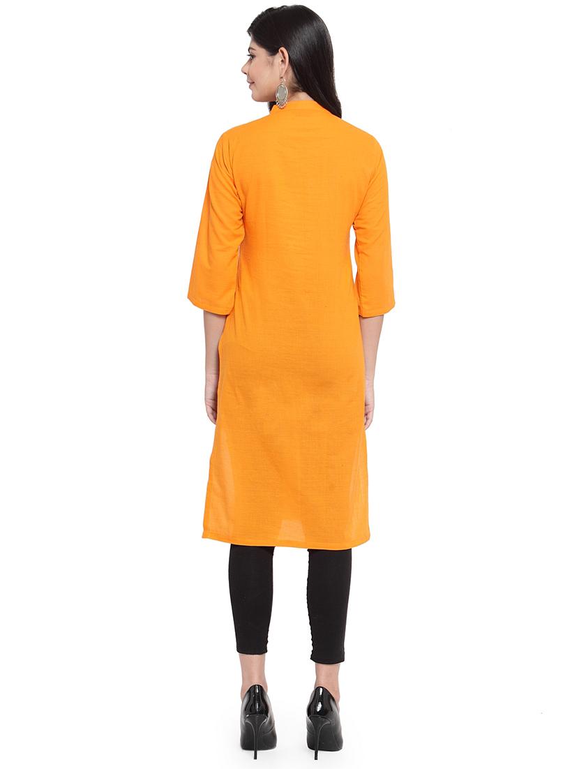 women's front slit kurta - 16358082 - Standard Image - 2