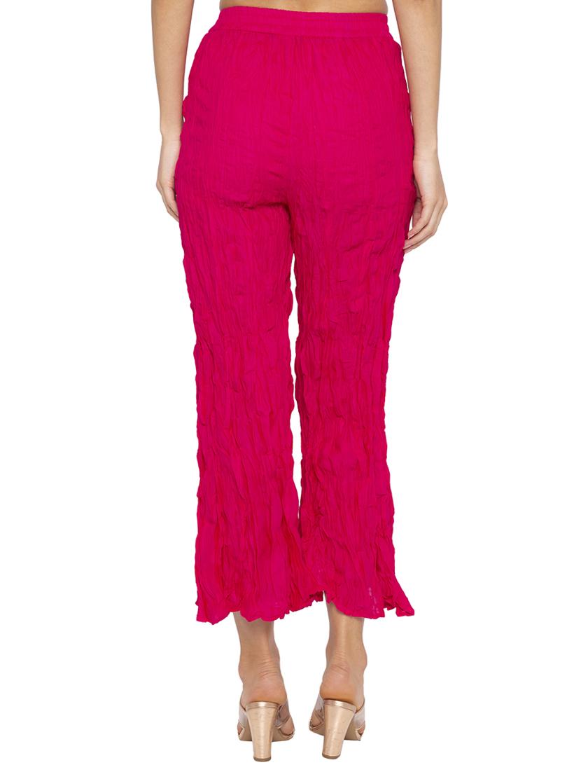 women solid bootcut trouser - 16360331 - Standard Image - 2