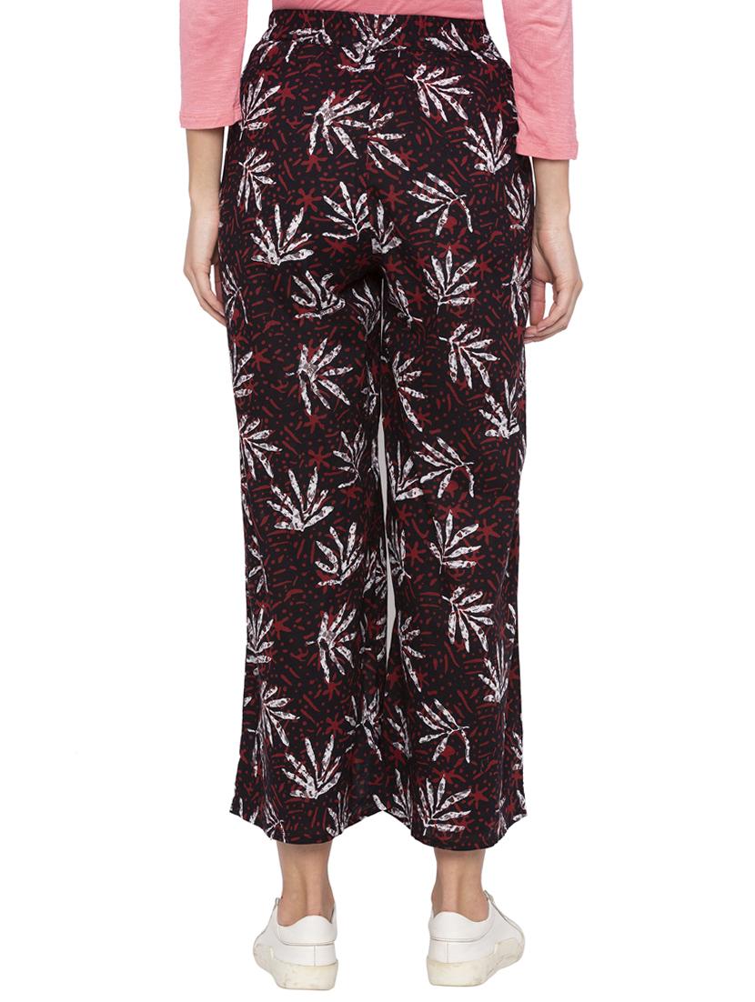 printed flared palazzo - 16360343 - Standard Image - 2