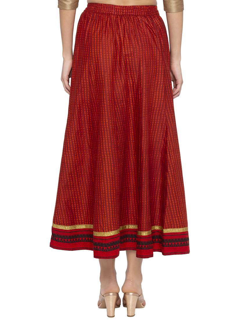 printed flared skirt - 16360678 -  Standard Image - 2