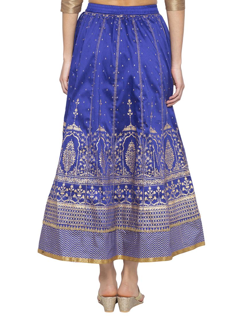 printed flared skirt - 16360691 - Standard Image - 2