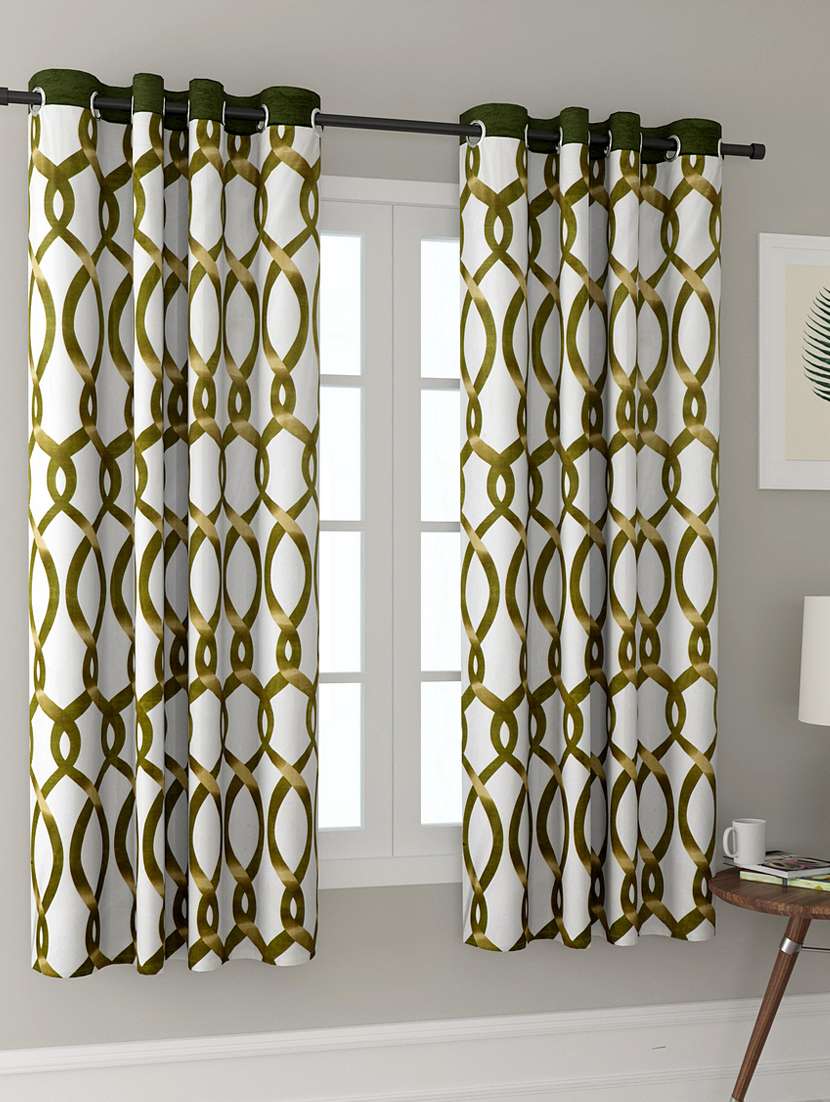 polyester printed window curtains
