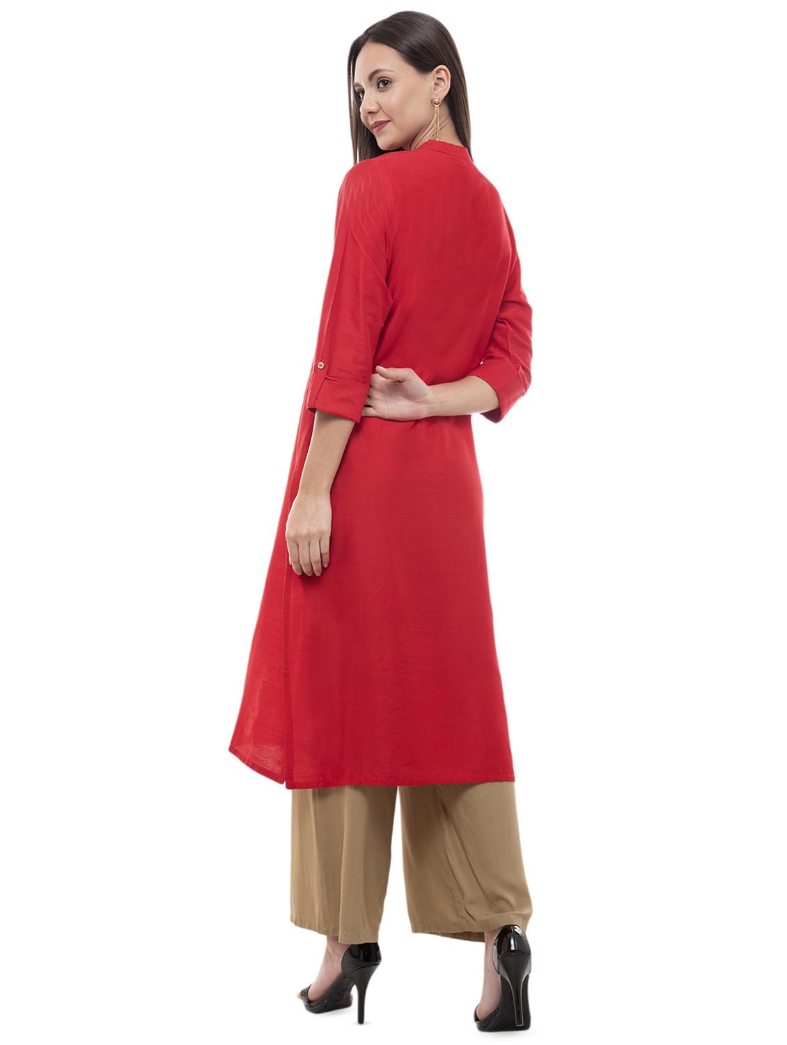sequined straight kurta - 16366683 - Standard Image - 2