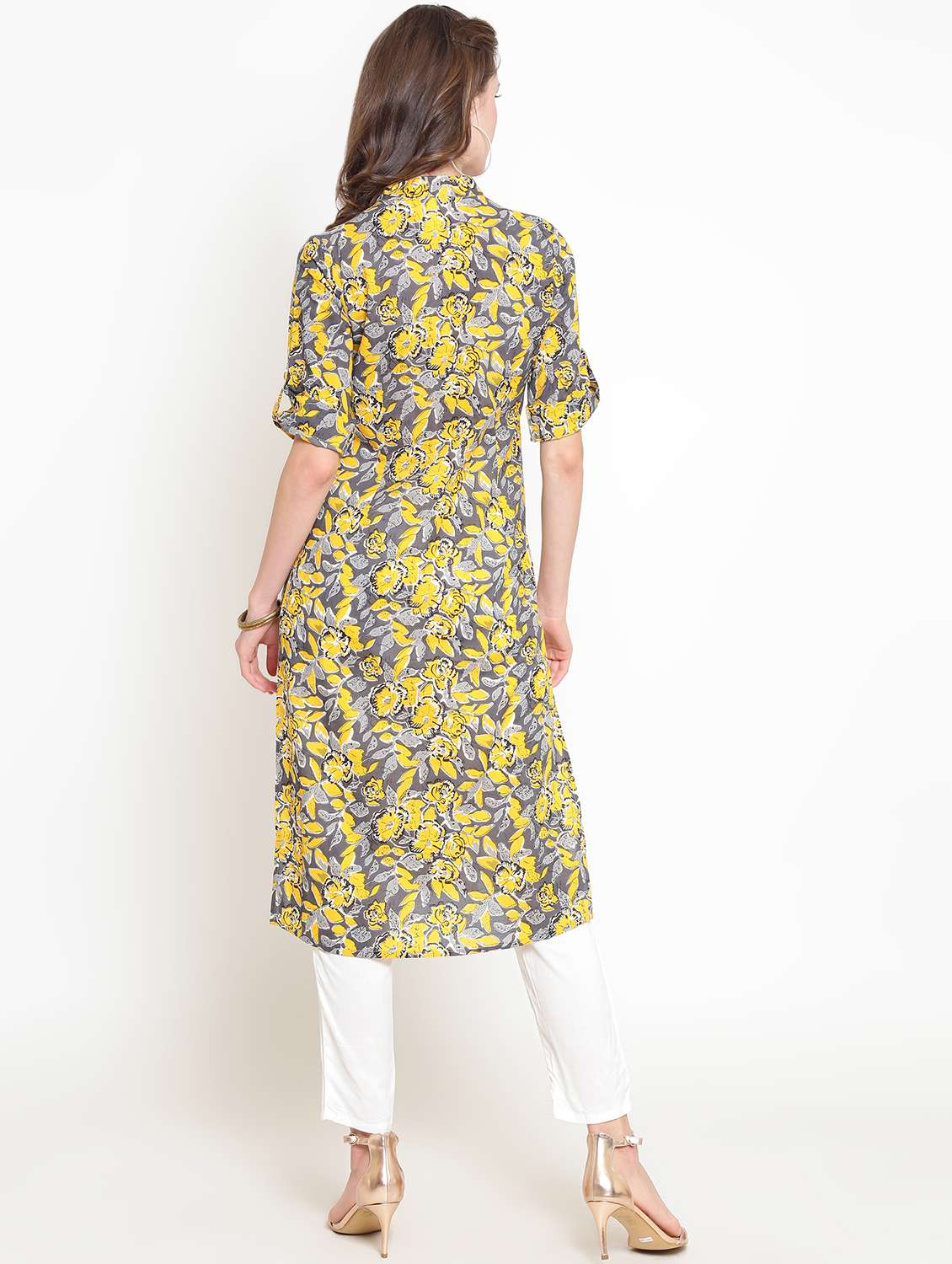 floral printed kurta palazzo set - 16369215 -  Standard Image - 2