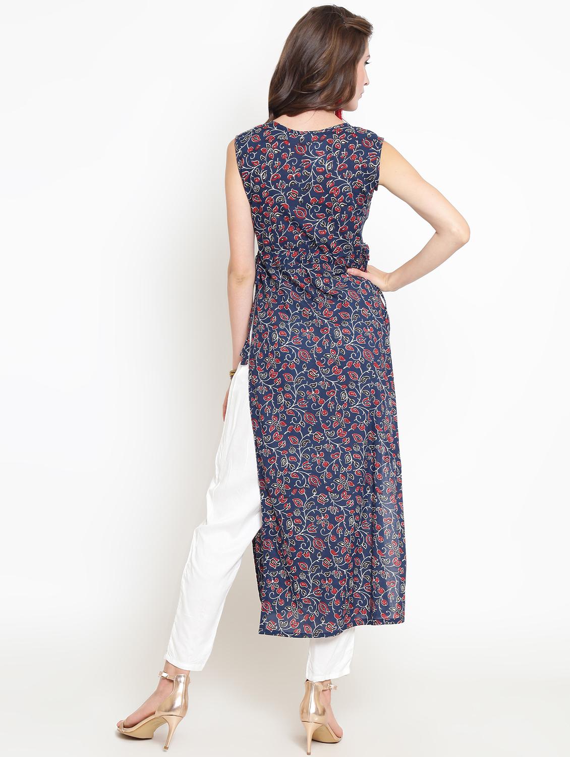 kalamkari printed kurta pant set - 16369226 - Standard Image - 2