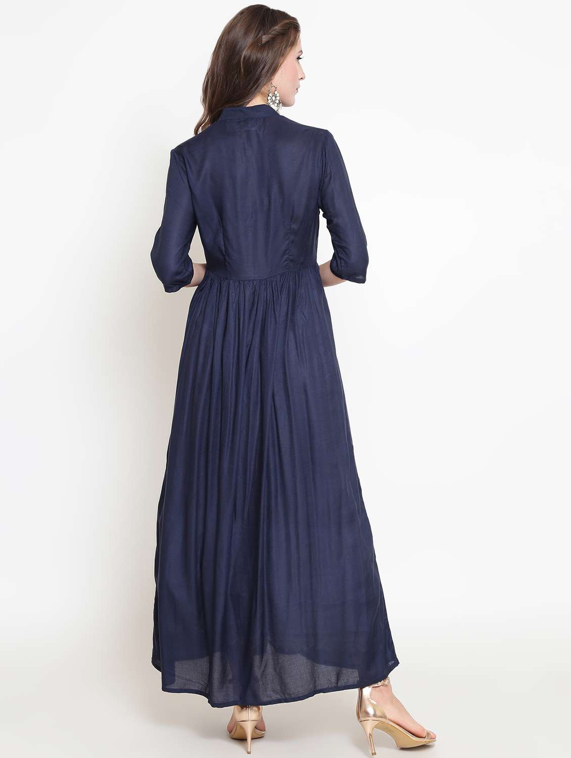 solid high slit kurta - 16369243 -  Standard Image - 2