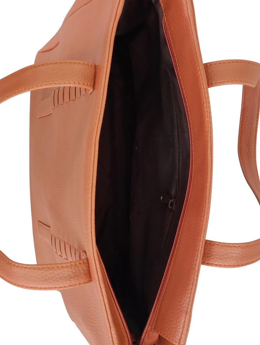 tan leatherette (pu) handbag - 16370258 - Standard Image - 2