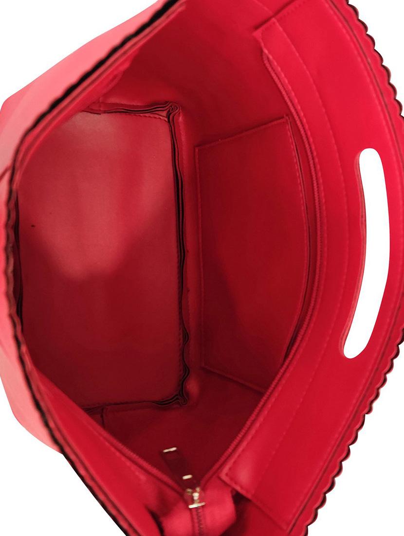 red leatherette (pu) sling bag - 16370297 - Standard Image - 2