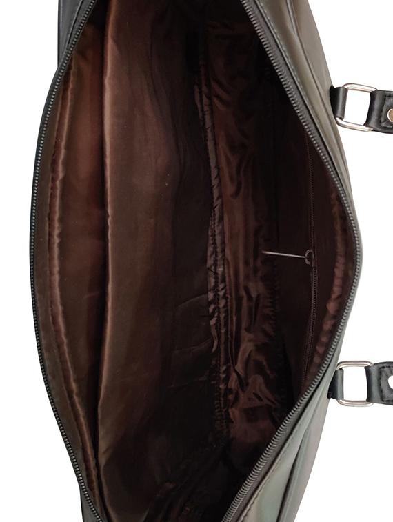 black leatherette (pu) laptop bag - 16370302 - Standard Image - 2