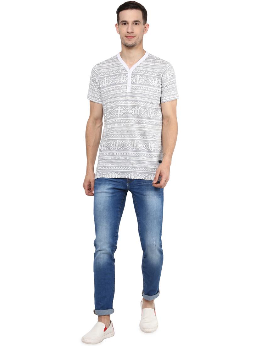 grey printed t-shirt - 16373185 - Standard Image - 2