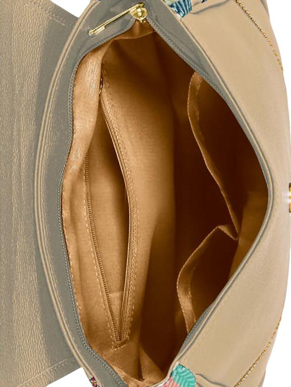 beige leatherette (pu) sling bag - 16374531 - Standard Image - 2