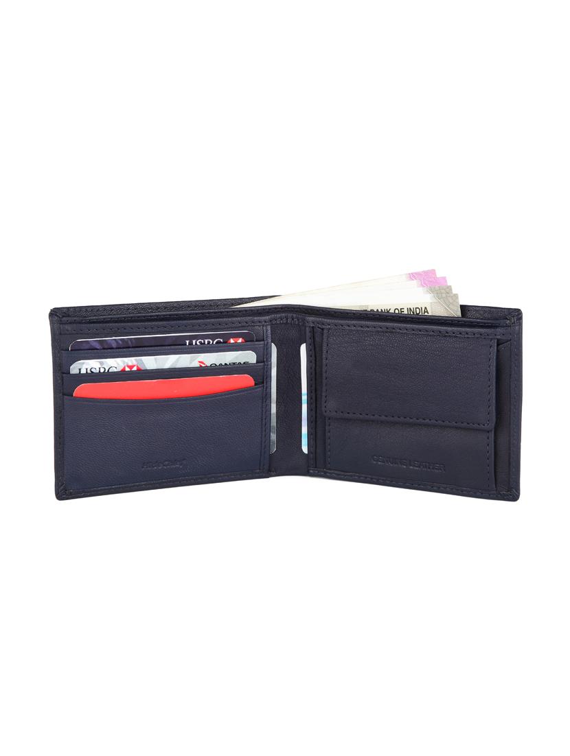 navy blue leather wallet - 16377063 - Standard Image - 2
