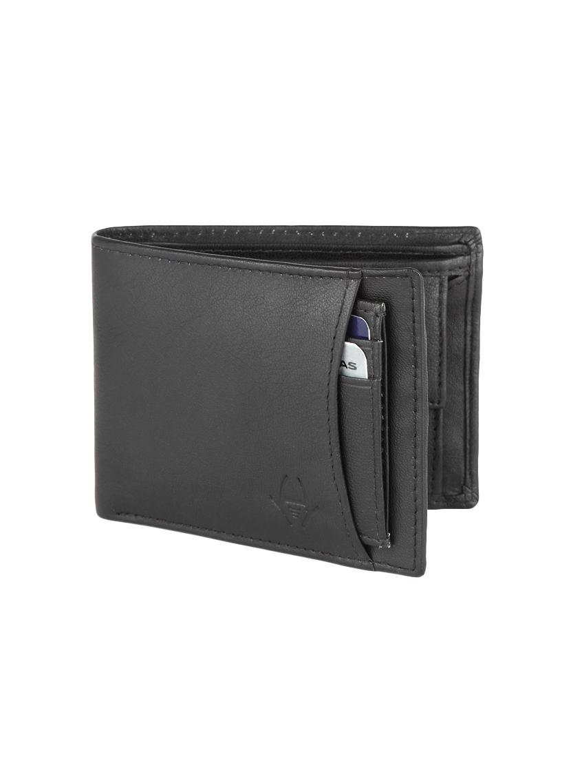 black leather wallet