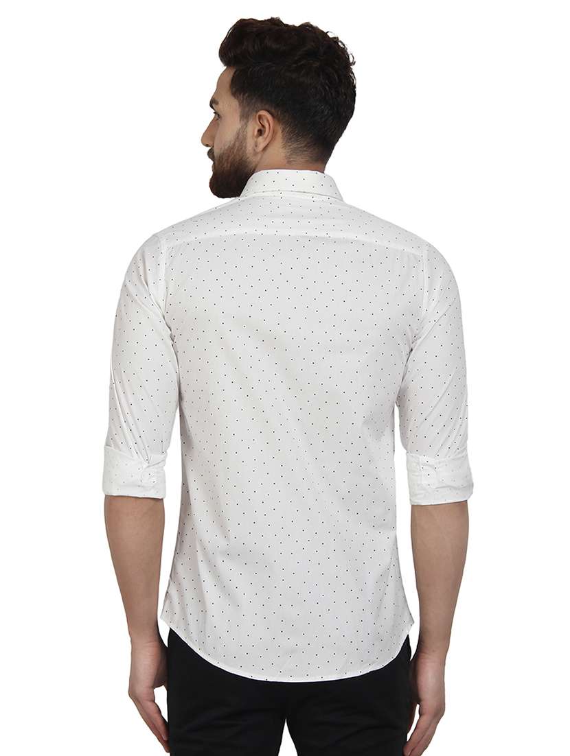mens polka dots casual shirt - 16379124 - Standard Image - 2