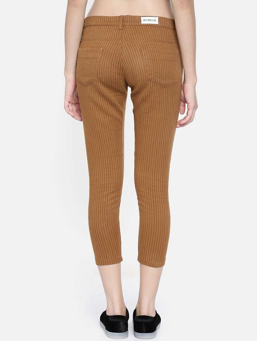 mid rise striped crop pants - 16383785 -  Standard Image - 2