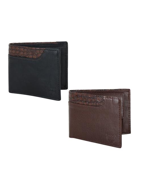 brown and black leatherette wallet - 16386337 -  Standard Image - 0