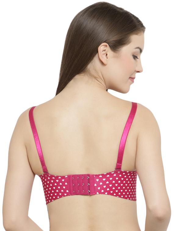 heart printed t-shirt bra - 16396959 - Standard Image - 2