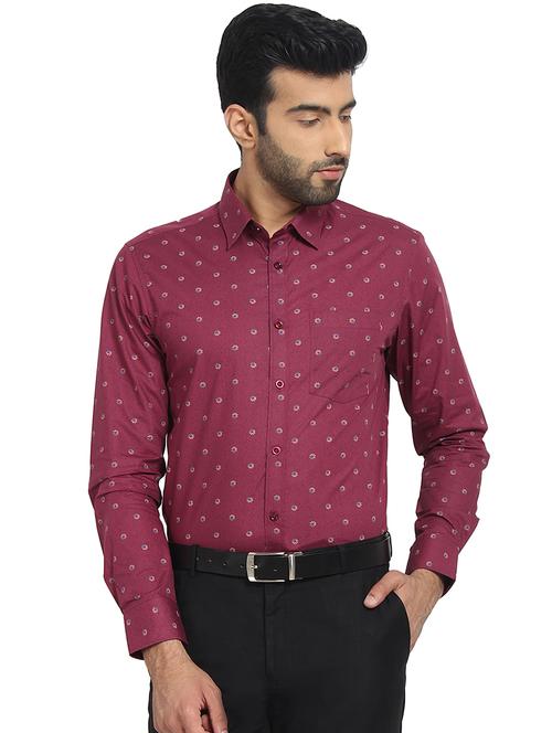 mens geometric casual shirt - 16399601 - Standard Image - 0