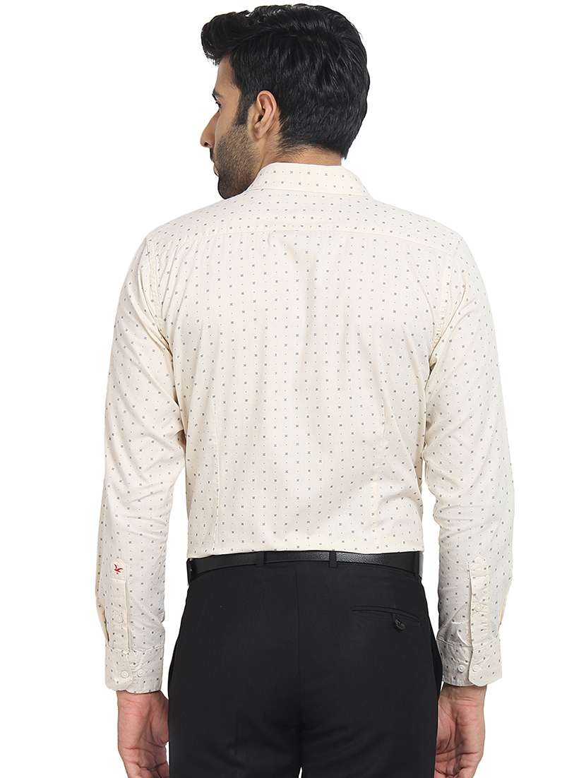 white cotton formal shirt - 16399623 - Standard Image - 2