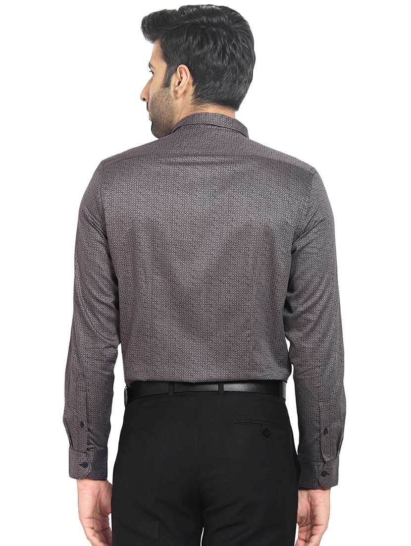 brown cotton formal shirt - 16399644 -  Standard Image - 2