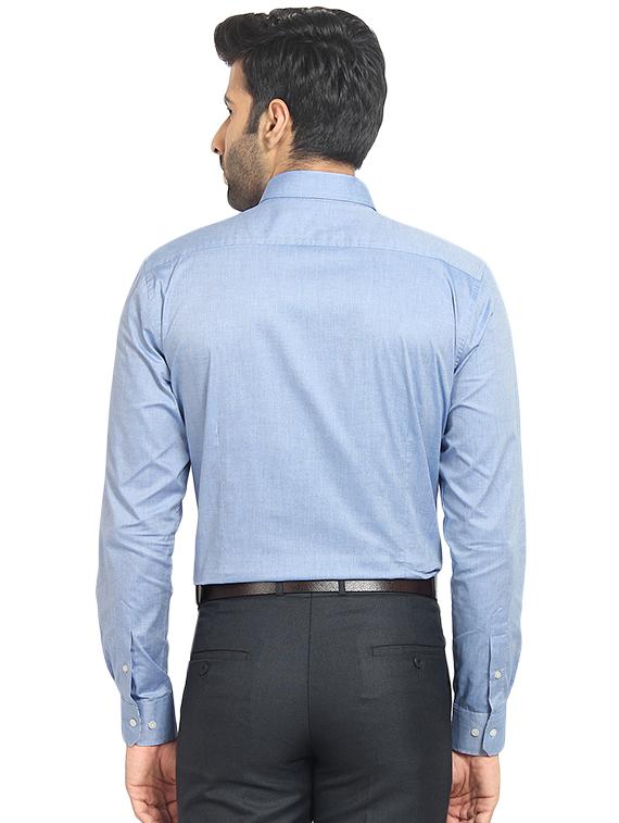 light blue solid formal shirt - 16399665 - Standard Image - 2