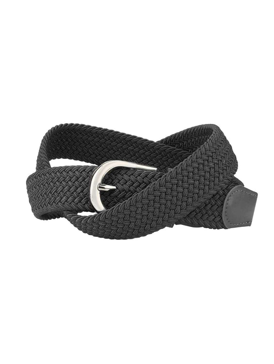 gray fabric belt