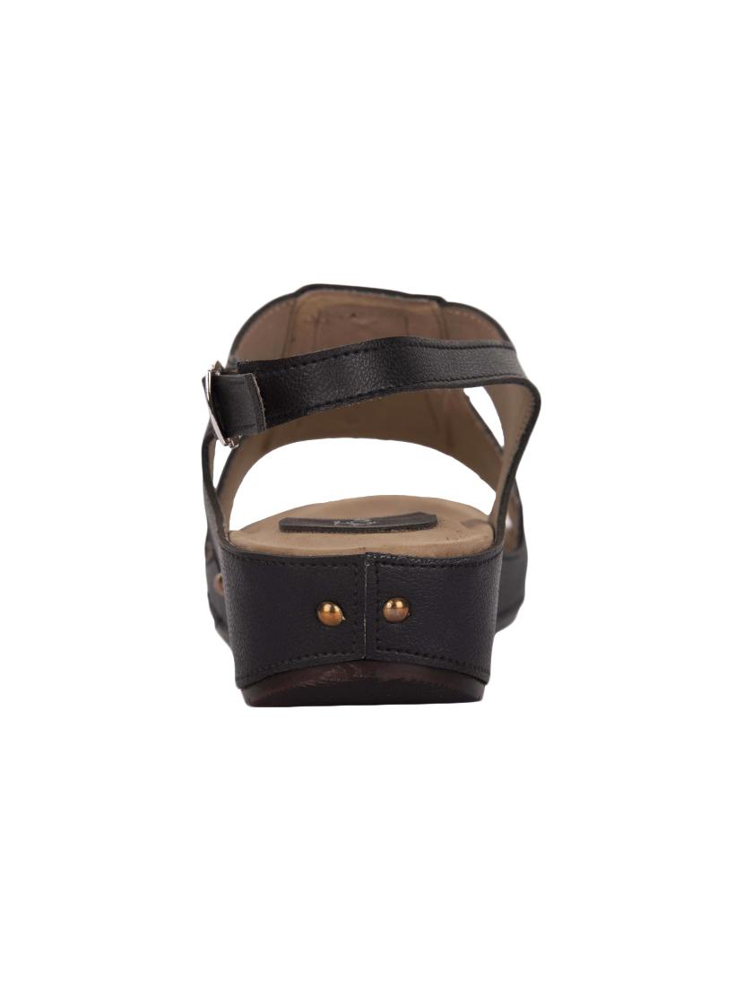 black back strap sandals - 16401749 - Standard Image - 2