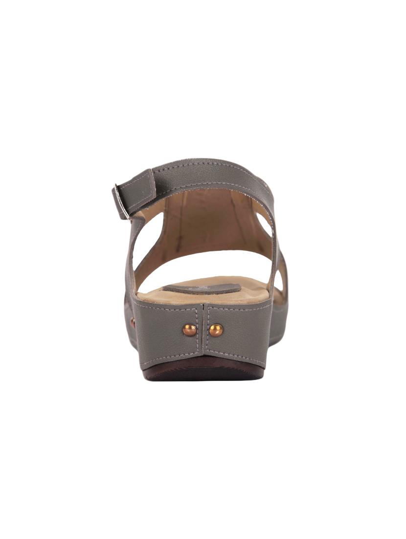 grey back strap sandals - 16401751 - Standard Image - 2