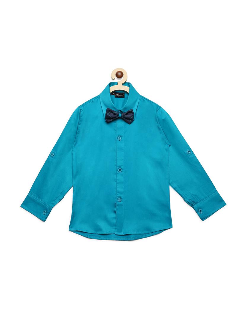 light blue cotton shirt with waist coat - 16403628 - Standard Image - 2