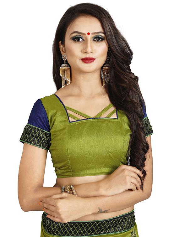 floral embroidered saree with blouse - 16404332 - Standard Image - 2
