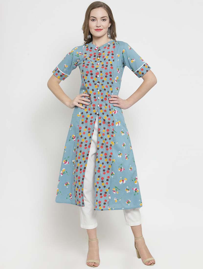 printed kurta pant set